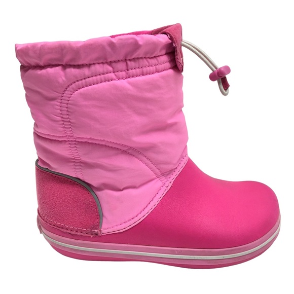 Crocs Kids' Crocband LodgePoint Pull-On Boot Pink J3 - Picture 5 of 17